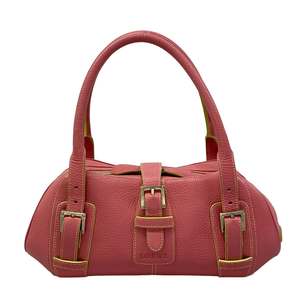 Loewe Senda Pink Leather Handbag #368629L73B